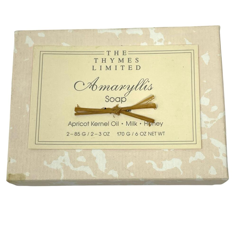 The Thymes Limited Vintage Amaryllis Scented Bar Soap Discontinued VHTF RARE NIB